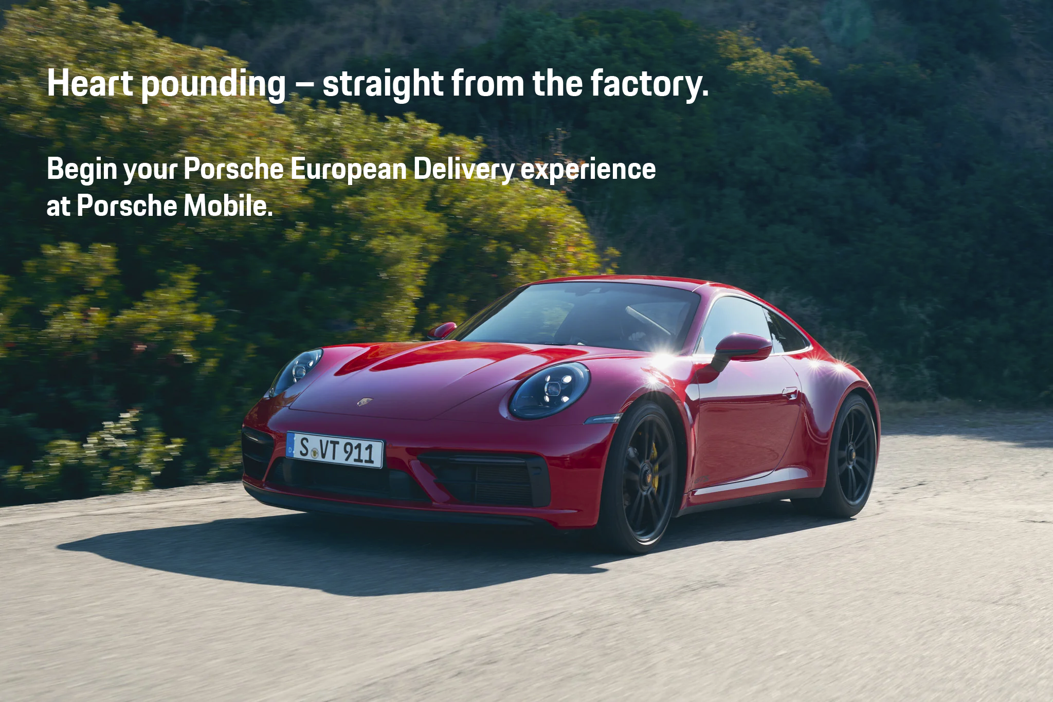 Mobile Porsche European Delivery